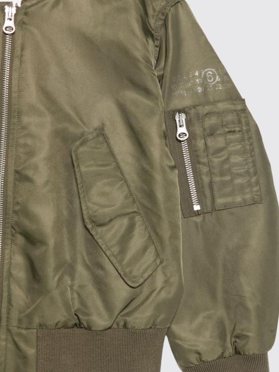 26SS [키즈] MM6 메종마르지엘라 캐주얼 자켓 M60993MM03B M6514 Green - MM6 MAISON MARGIELA