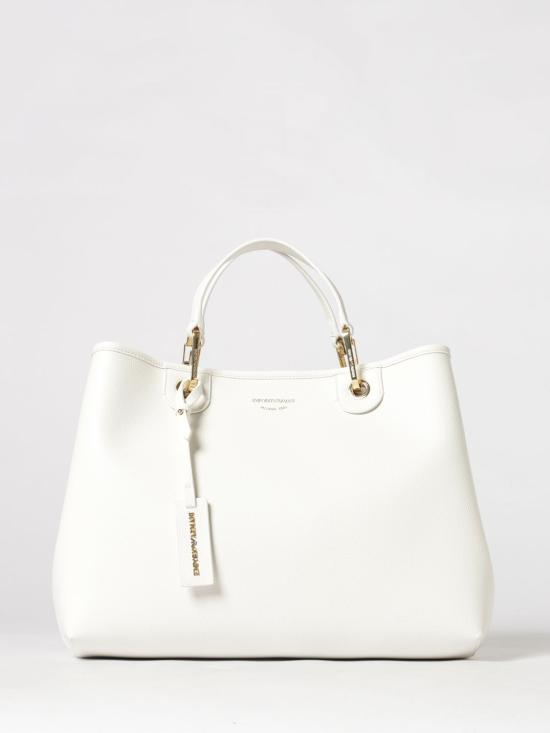 26SS 엠포리오 아르마니 MYEA 미디엄 쇼퍼백 EW000360 AF12103 M0034 White