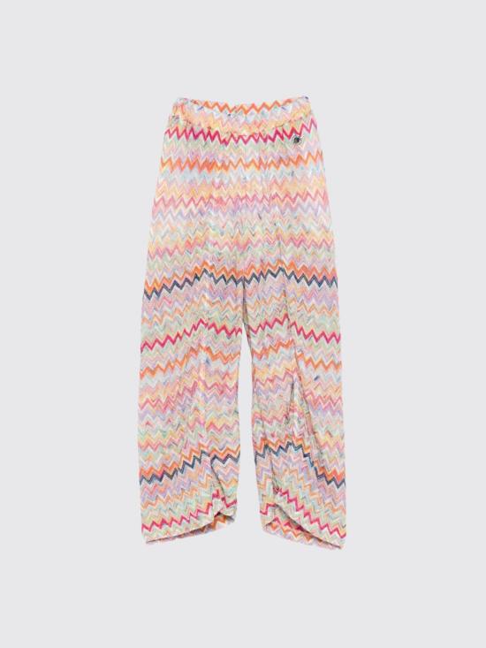 26SS [키즈] 미소니 스트레이트 팬츠 MY6A40Q0107 999 Multicolor - MISSONI