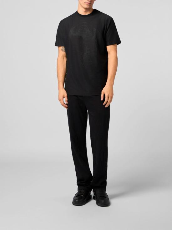 26SS 필립 플레인 스트레이트 팬츠 PAFCMJT2837PTE021N 02 Black - PHILIPP PLEIN