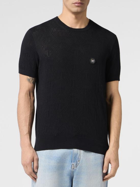 26SS 필립 플레인 스웨터 PAFCMKK0325PTE004N 02 Black