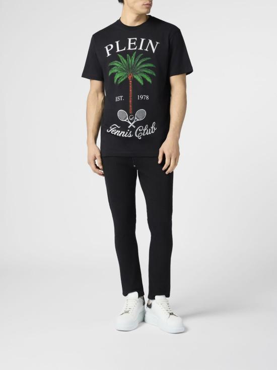 26SS 필립 플레인 반팔 티셔츠 PAFCMTK9036PJY002N 02 Black - PHILIPP PLEIN