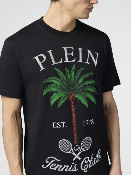 26SS 필립 플레인 반팔 티셔츠 PAFCMTK9036PJY002N 02 Black - PHILIPP PLEIN