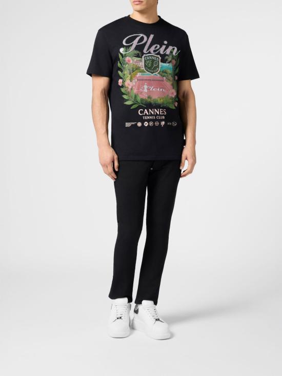 26SS 필립 플레인 반팔 티셔츠 PAFCMTK9062PJY002N 02 Black - PHILIPP PLEIN