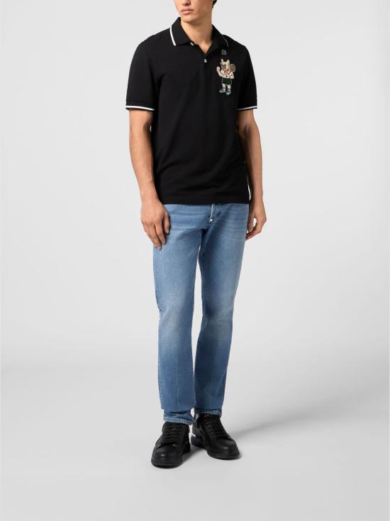 26SS 필립 플레인 폴로 티셔츠 PAFCMTK9011PTE179N 02 Black - PHILIPP PLEIN