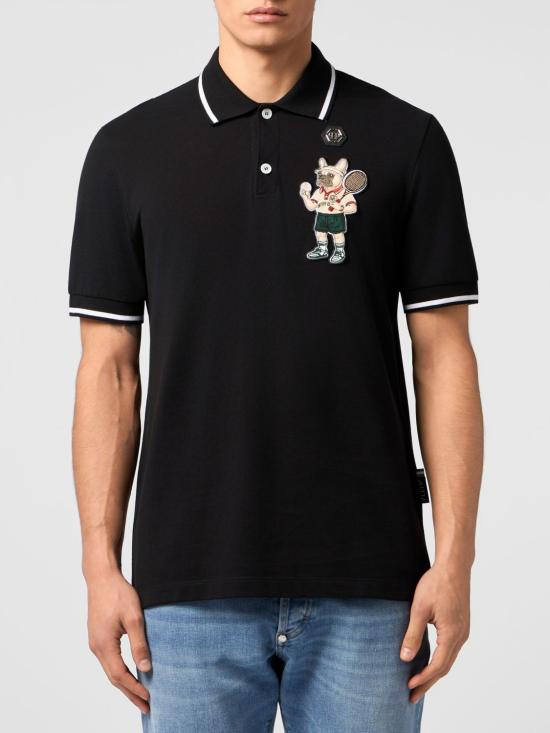 26SS 필립 플레인 폴로 티셔츠 PAFCMTK9011PTE179N 02 Black