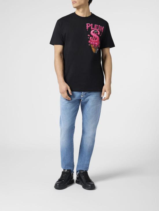 26SS 필립 플레인 반팔 티셔츠 PAFCMTK9042PJY002N 02 Black - PHILIPP PLEIN
