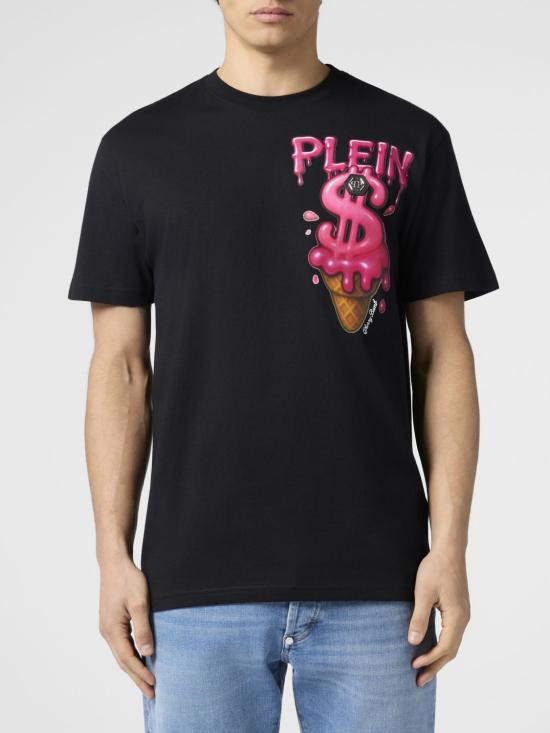 26SS 필립 플레인 반팔 티셔츠 PAFCMTK9042PJY002N 02 Black