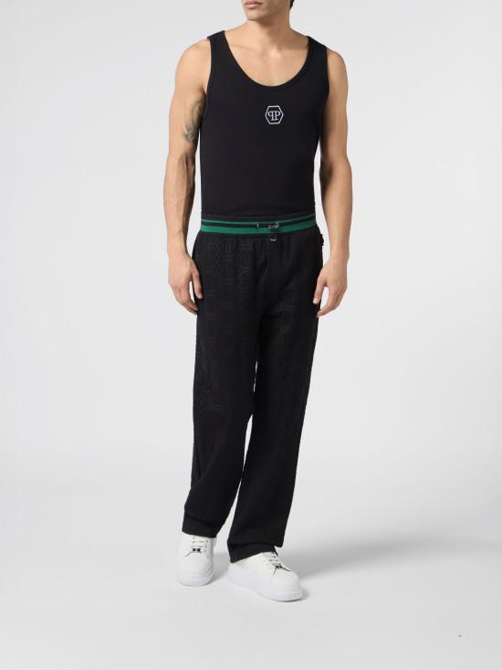 26SS 필립 플레인 스트레이트 팬츠 PAFCMJT2835PTE003N 02 Black - PHILIPP PLEIN