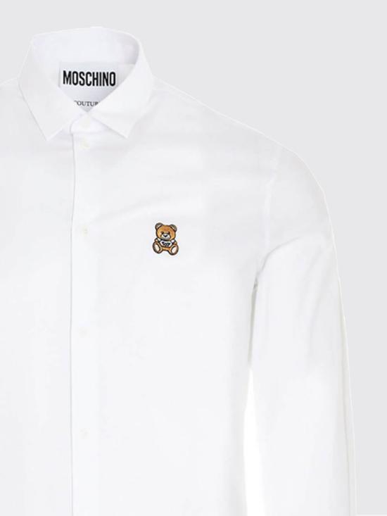 26SS 모스키노 긴팔 셔츠 02057036 1001 White - MOSCHINO