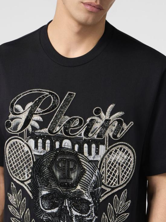 26SS 필립 플레인 반팔 티셔츠 PAFCMTK9019PJY002N 02 Black - PHILIPP PLEIN