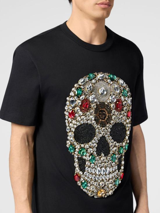 26SS 필립 플레인 반팔 티셔츠 PAFCMTK9021PJY002N 02 Black - PHILIPP PLEIN
