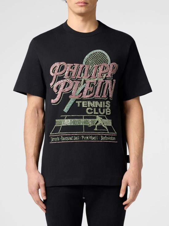 26SS 필립 플레인 반팔 티셔츠 PAFCMTK9025PJY002N 02 Black