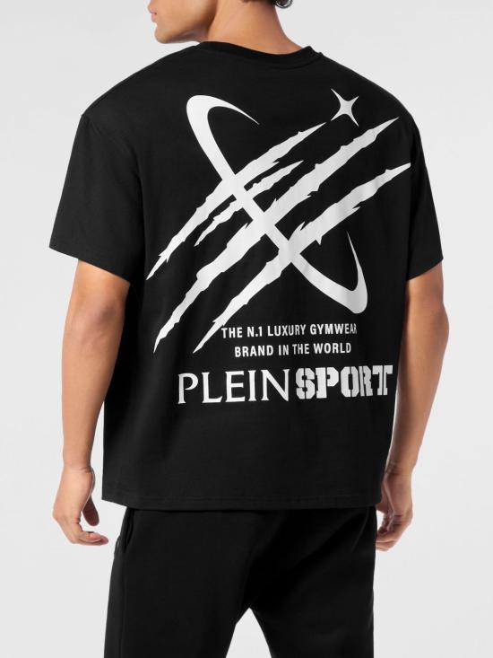 26SS 플레인스포츠 반팔 티셔츠 AAECMTK8761STE003N 02 Black - PLEIN SPORT