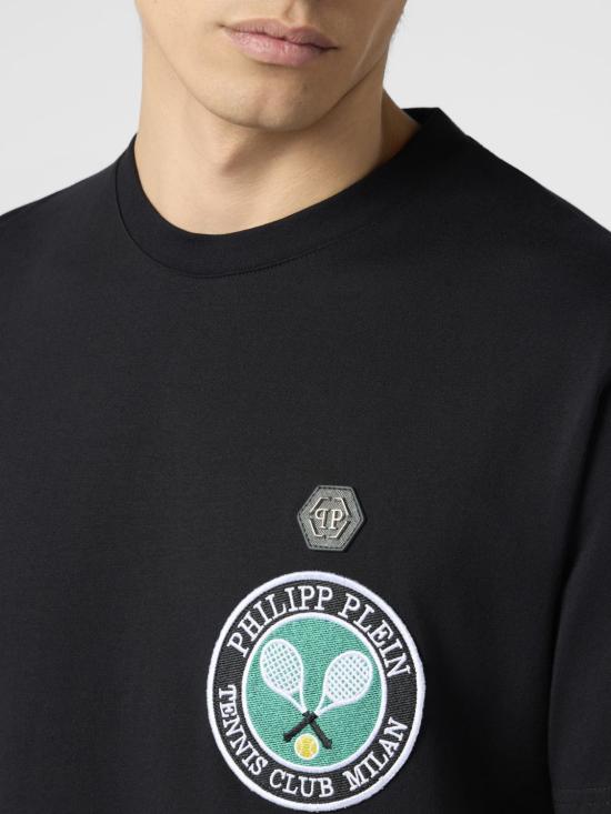 26SS 필립 플레인 반팔 티셔츠 PAFCMTK9037PJY002N 02 Black - PHILIPP PLEIN