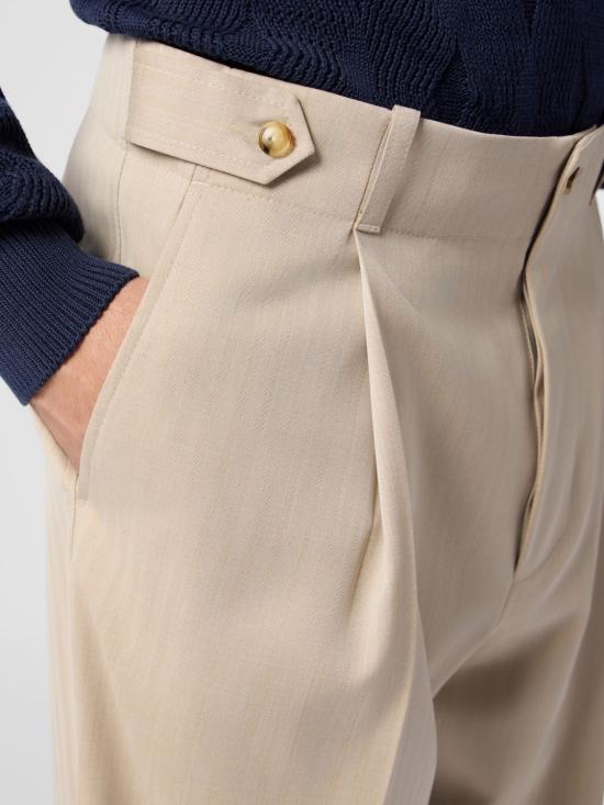 26SS 빌리어네어 스트레이트 팬츠 IAFCMRT1698BKN003N 06 Beige - BILLIONAIRE