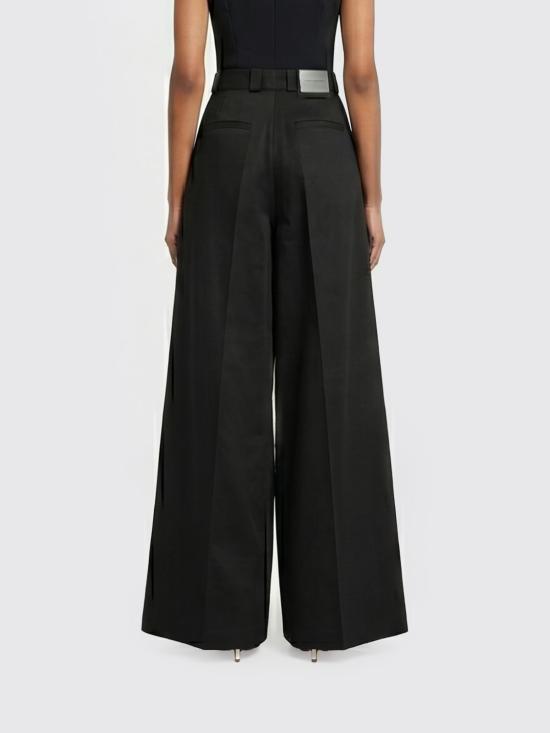 26SS 발렌시아가 스트레이트 팬츠 872311TKP07 1000 Black - BALENCIAGA
