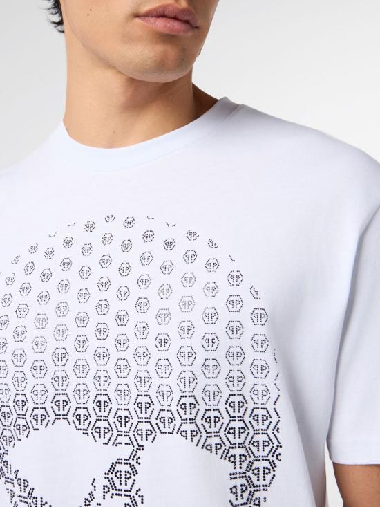 26SS 필립 플레인 반팔 티셔츠 SAFCMTK8686PJY002N 01 White - PHILIPP PLEIN