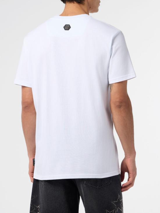 26SS 필립 플레인 반팔 티셔츠 SAFCMTK8686PJY002N 01 White - PHILIPP PLEIN