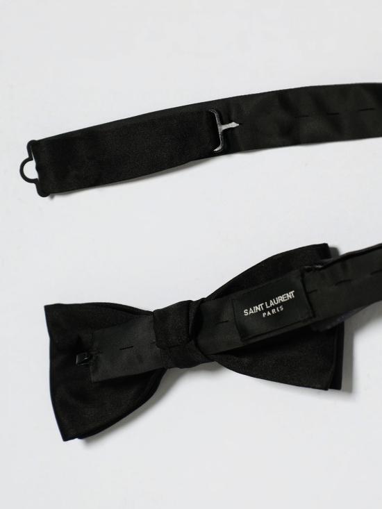 26SS 생로랑 넥타이 7373053Y011 1000 Black - SAINT LAURENT