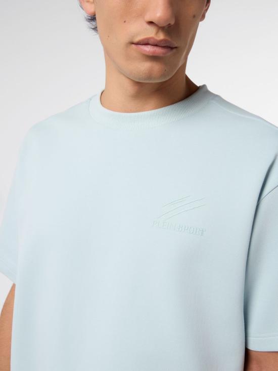 26SS 플레인스포츠 반팔 티셔츠 SAFCMTK8908STE003N 07 Turquoise - PLEIN SPORT