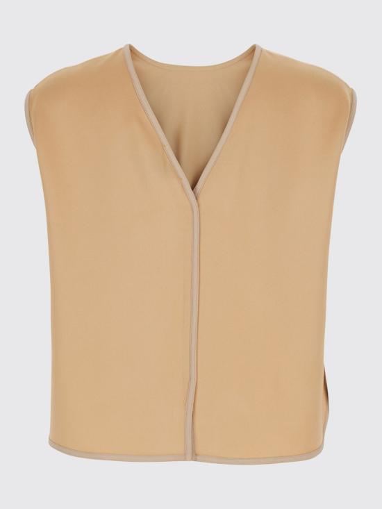 26SS 포르테포르테 민소매 티셔츠 14552MYTOP 1012 Beige - FORTE FORTE