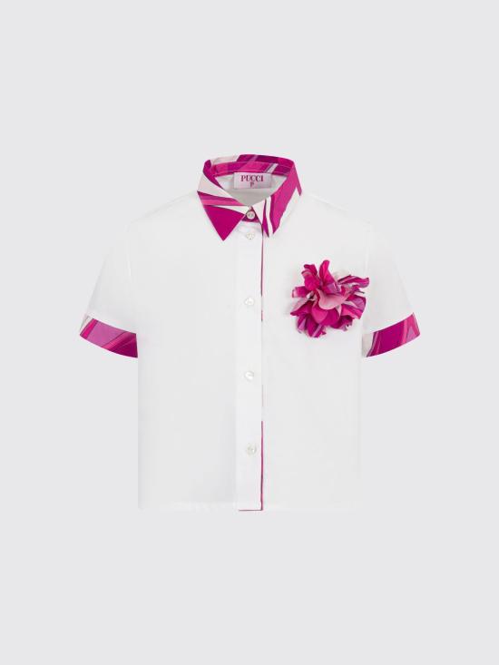 26SS [키즈] 푸찌 블라우스 PY5A51Z3718 100FU White