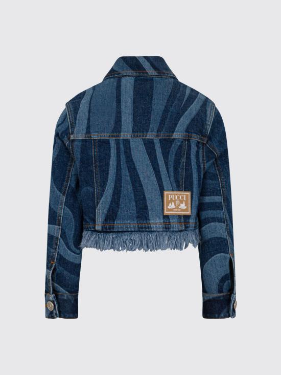 26SS [키즈] 푸찌 데님 자켓 PY2A37L0384 620 Blue - PUCCI