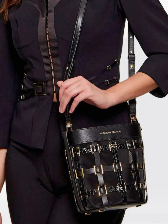 26SS 엘리자베타프랜치 크로스백 BS04A62E2 110 Black - ELISABETTA FRANCHI