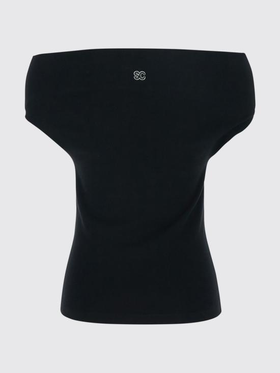 26SS 세미쿠튀르 민소매 티셔츠 Y6SA17 Y69 Black - SEMI-COUTURE