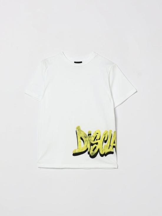 26SS [키즈] 디스클레이머 티셔츠 26EDK58859 BIANCO White