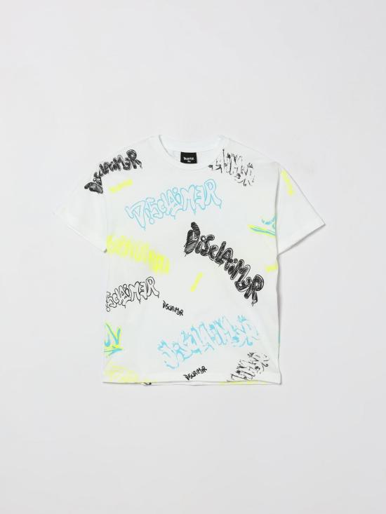 26SS [키즈] 디스클레이머 티셔츠 26EDK58835 BIANCO White
