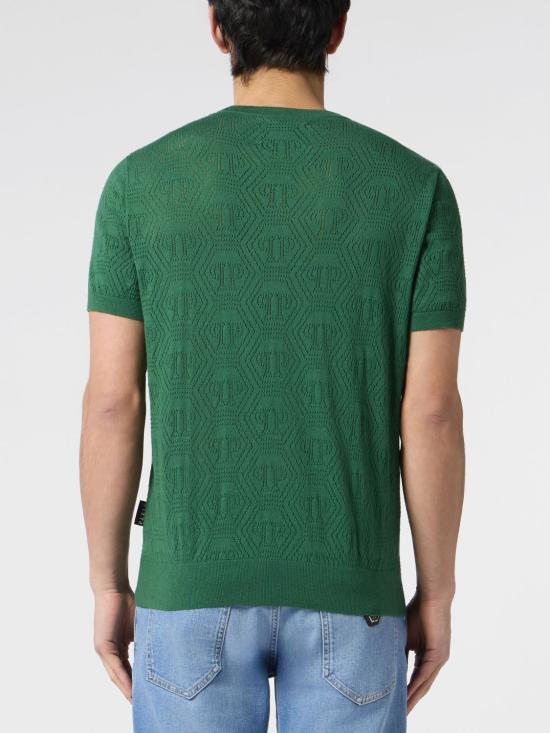 26SS 필립 플레인 스웨터 PAFCMKK0325PTE004N 05 Green - PHILIPP PLEIN