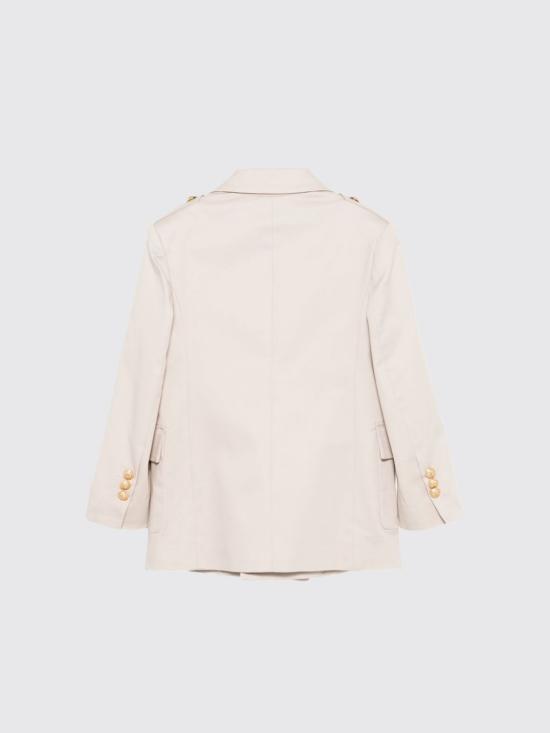 26SS [키즈] 발망 캐주얼 자켓 BY2P64G0197 107 Beige - BALMAIN
