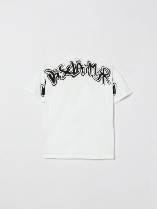 26SS [키즈] 디스클레이머 티셔츠 26EDK58804 BI NE White - DISCLAIMER
