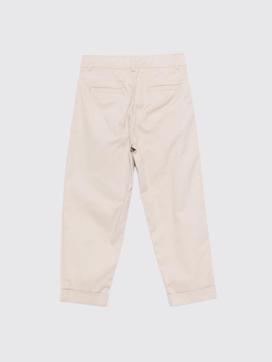26SS [키즈] 발망 스트레이트 팬츠 BY6R20G0197 107 Beige - BALMAIN