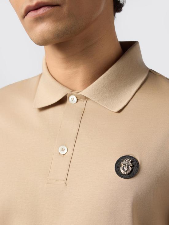 26SS 빌리어네어 폴로 티셔츠 BAFCMTK8951BTE014N 06 Beige - BILLIONAIRE
