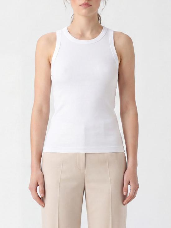 26SS 브루넬로 쿠치넬리 민소매 티셔츠 M0TC8FX230 C159 White