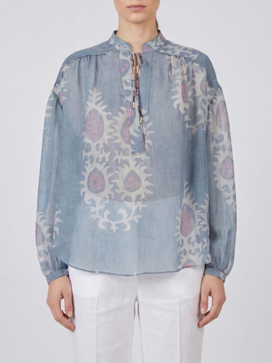 26SS 바잘 디럭스 블라우스 S11631100 119 Blue