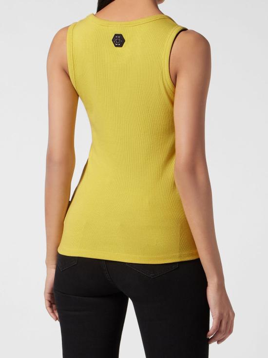 26SS 필립 플레인 민소매 티셔츠 PADCWTK3185PJY002N 09 Yellow - PHILIPP PLEIN
