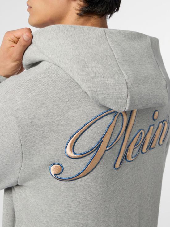 26SS 필립 플레인 후드 티셔츠 SAFCMJB3953PTE180N 10 Grey - PHILIPP PLEIN
