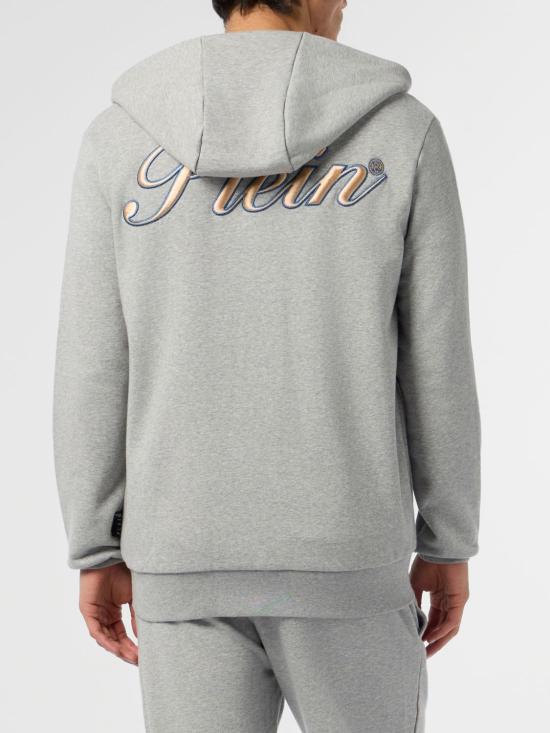 26SS 필립 플레인 후드 티셔츠 SAFCMJB3953PTE180N 10 Grey - PHILIPP PLEIN