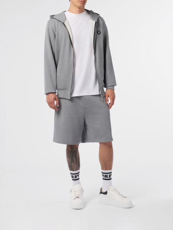26SS 필립 플레인 후드 티셔츠 SAFCMJB3928PTE180N 10 Grey - PHILIPP PLEIN