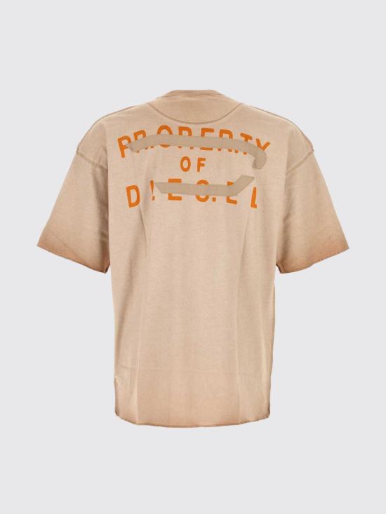 26SS 디젤 반팔 티셔츠 A202260QMBT 7AW Beige - DIESEL