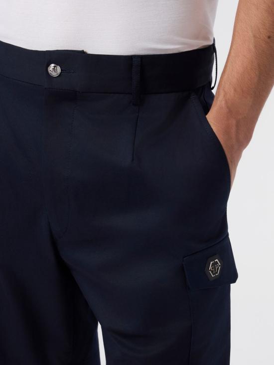 26SS 필립 플레인 숏팬츠 SAFCMRT1654PTE003N 24 Navy - PHILIPP PLEIN