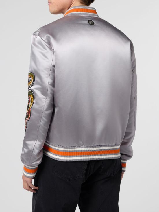 26SS 필립 플레인 봄버 자켓 SAFCMRB2979PTE003N 10 Grey - PHILIPP PLEIN