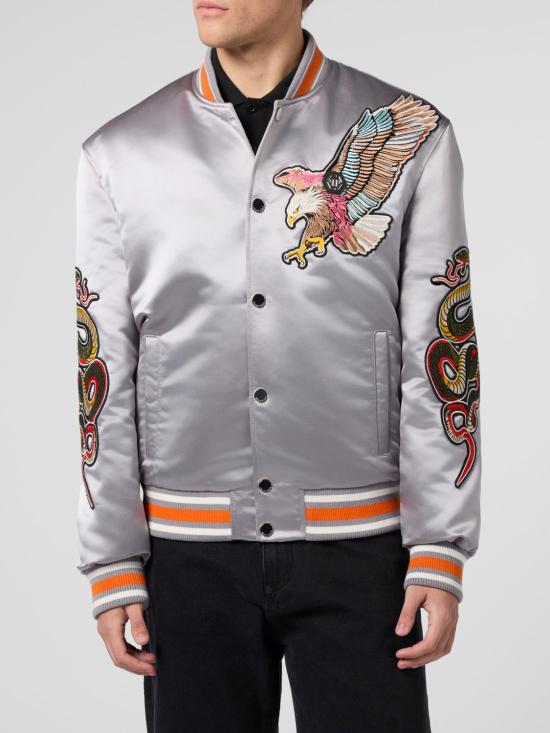 26SS 필립 플레인 봄버 자켓 SAFCMRB2979PTE003N 10 Grey