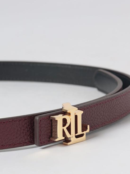 26SS 랄프 로렌 레귤러 벨트 412P06811 001 Burgundy - RALPH LAUREN