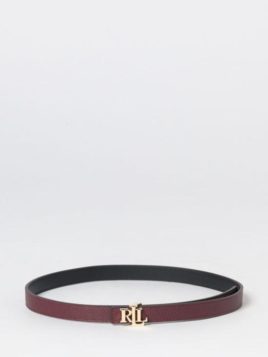 26SS 랄프 로렌 레귤러 벨트 412P06811 001 Burgundy