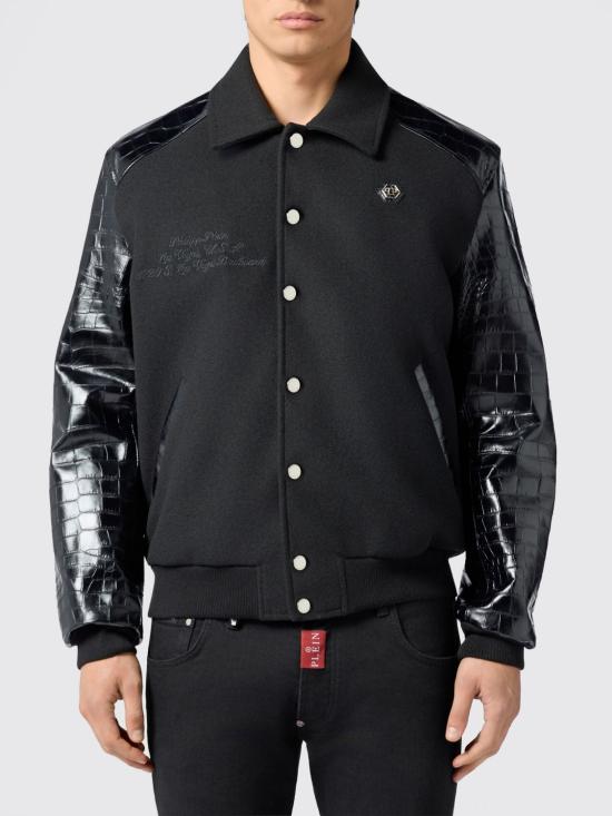 26SS 필립 플레인 봄버 자켓 PAFCMRB3009PLE131N 02 Black